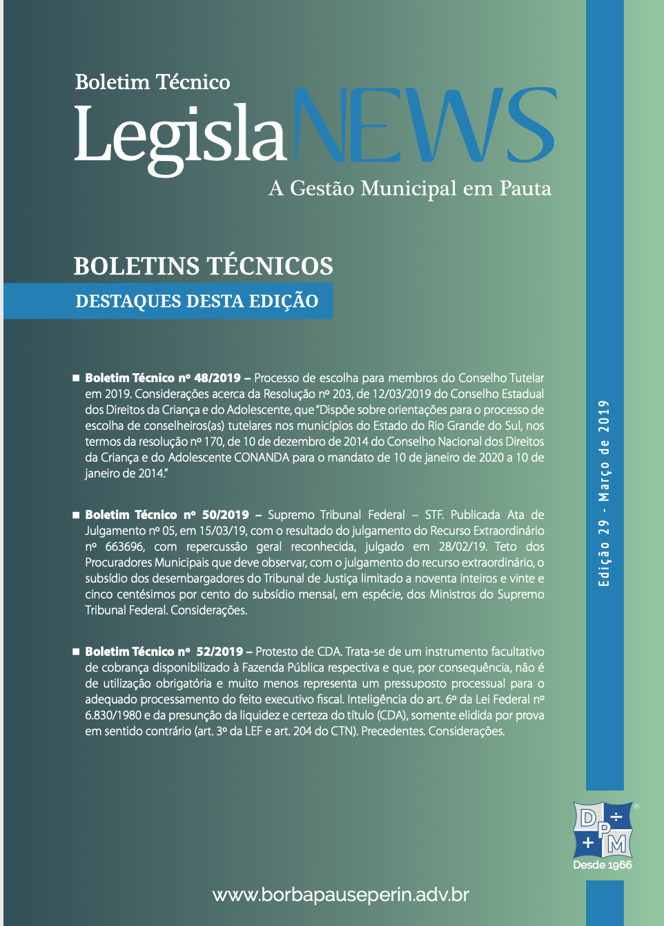 Revista Legisla News<br>Edição nº 29